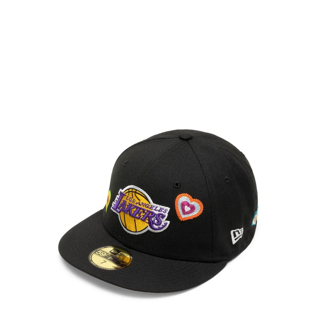 59FIFTY LOS ANGELES LAKERS CHAIN STITCH HEART FITTED CAP