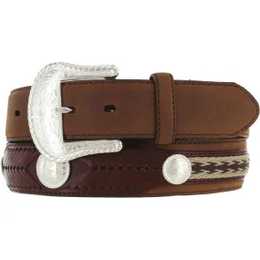 7239L Men's The Duke Center Applique Belt