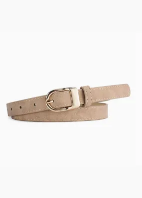 Adjustable Frosted Gold Detail Belt