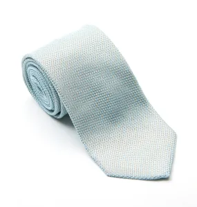 Arctic Blue & White Grenadine Tie