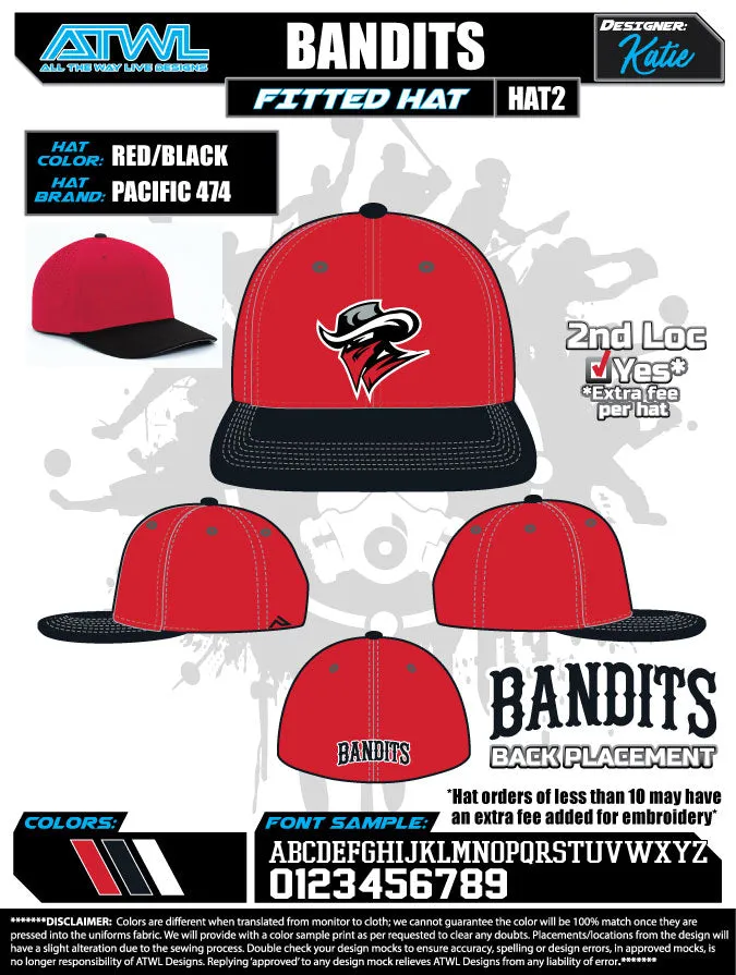 Bandits 8U Hats