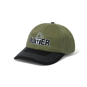 Butter Goods Lock 6 Panel Cap -Army / Black