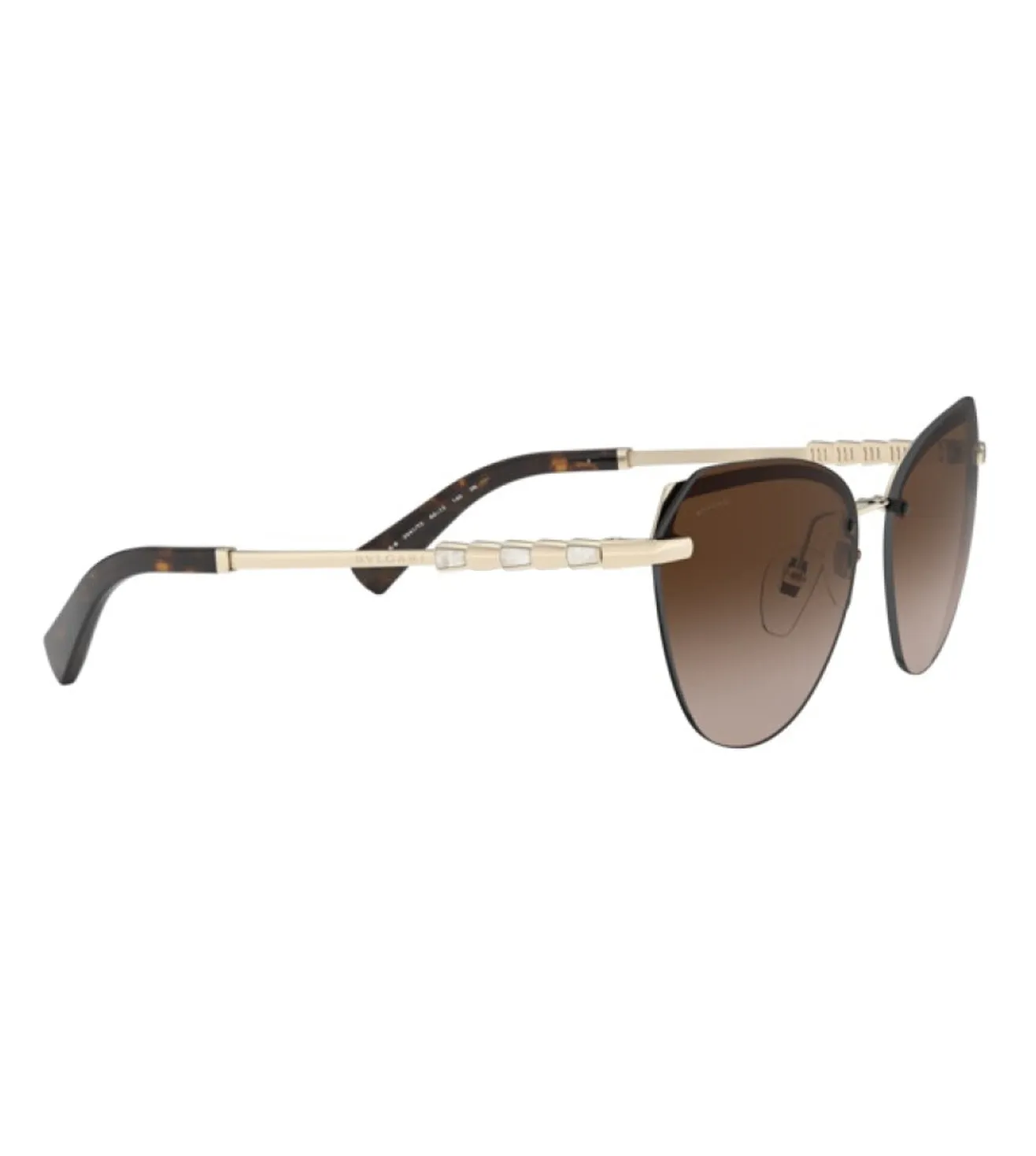 Bvlgari Women's Brown Cateye Sunglasses