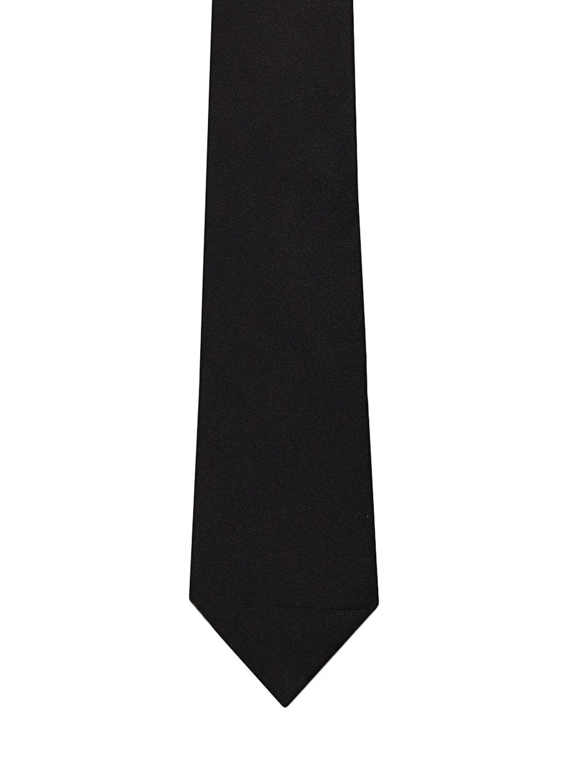 Chokore Black Color Silk Tie for Men