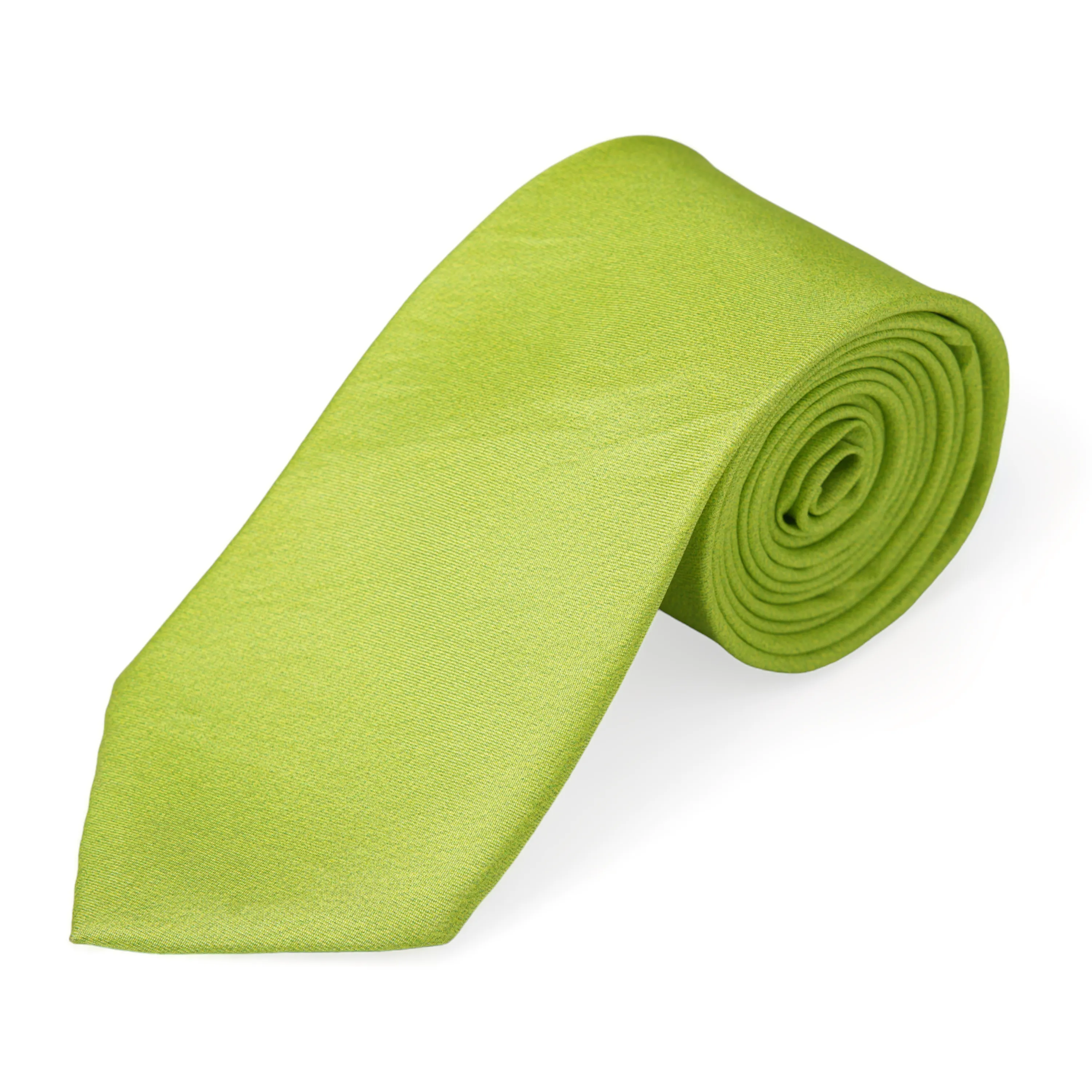 Chokore Mehandi Green color silk tie for men