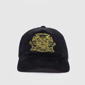 Gentlemen's Club Hat - Cord (Black/Yellow)