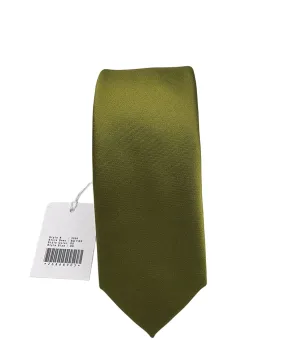 Giovanni Testi Olive Slim Tie with Hanky 3000-DD