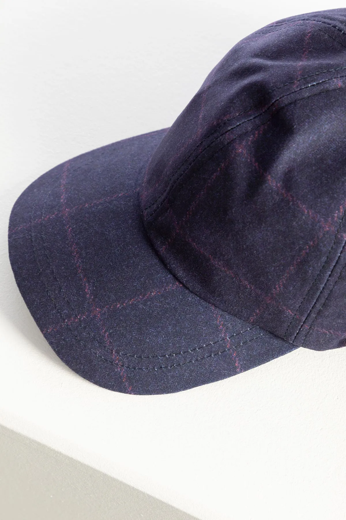 Ladies Tweed Print Baseball Cap - Danby