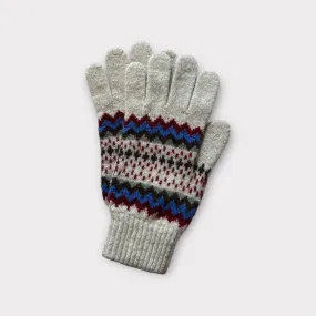 Mackie Hope Ladies Gloves Grey Fairisle