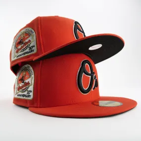 New Era Custom Exclusive Fitted Baltimore Orioles 30th Anniversary Patch