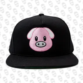 Pig Emoji Snapback Hat