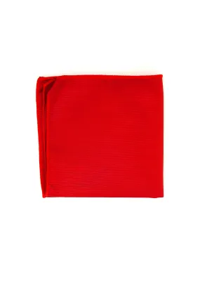 Pocket Square - Rich Silk Red Design